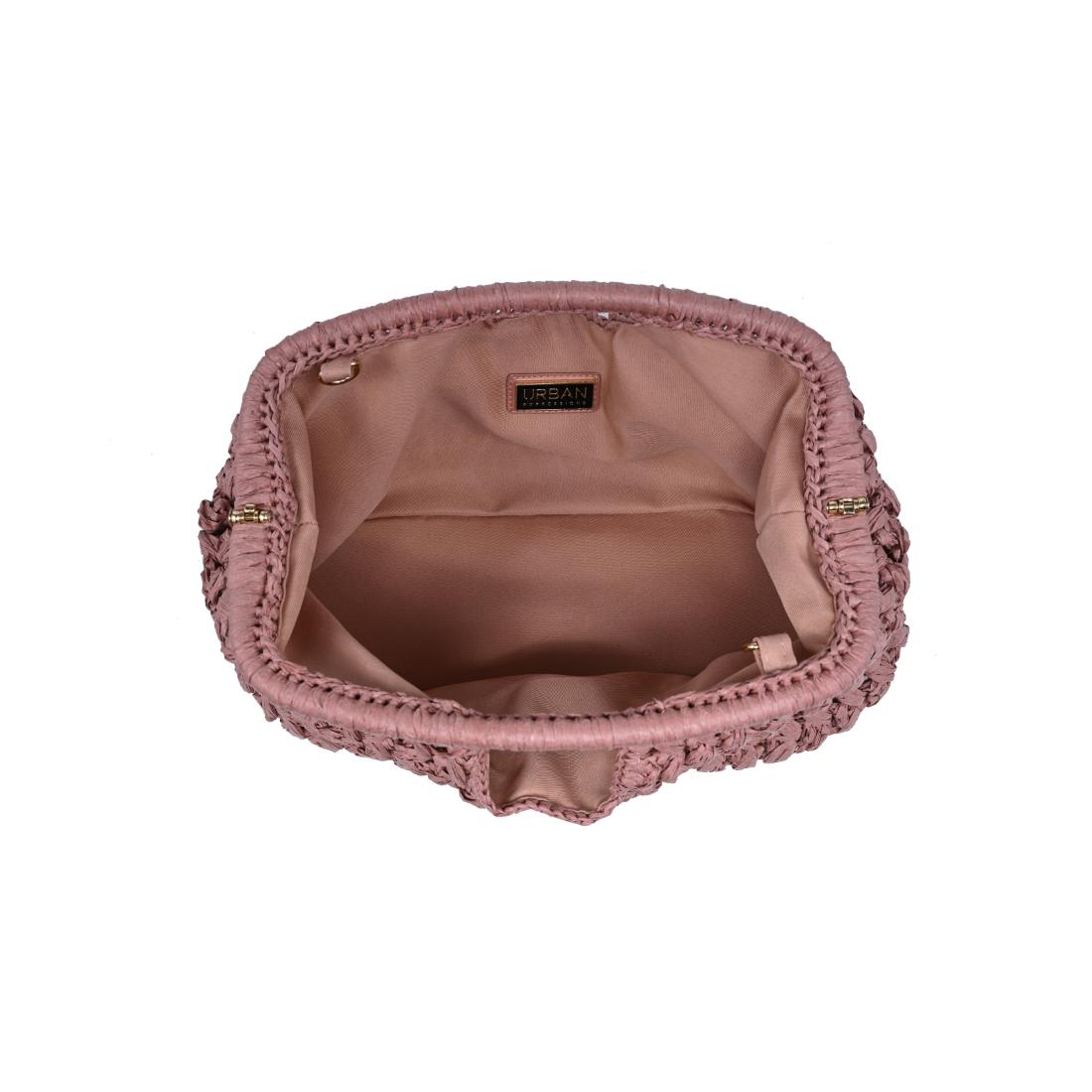 Woman wearing Mauve Urban Expressions Abigail Crossbody 840504204142 View 9 | Mauve