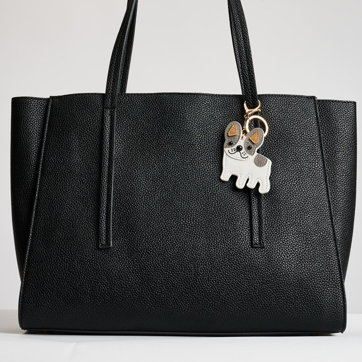 Woman wearing Grey Urban Expressions Zero Keychain Charm 840611150738 View 2 | Grey