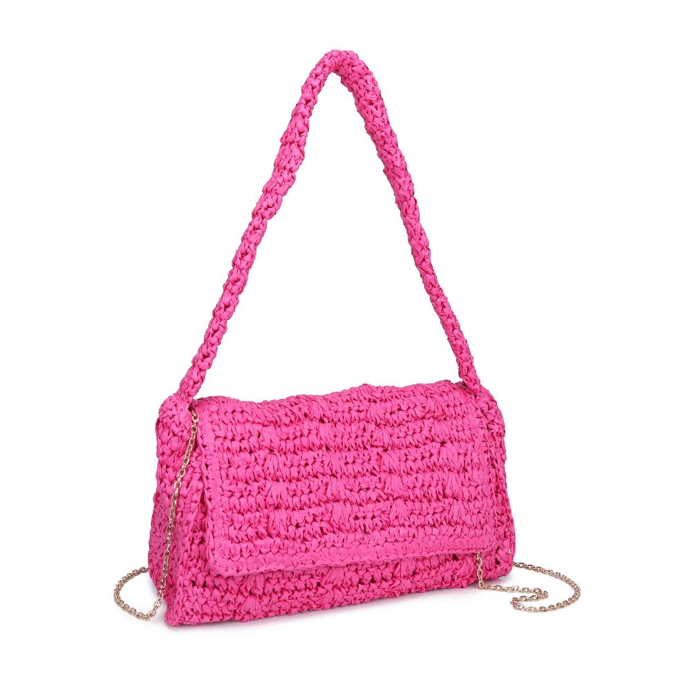 Woman wearing Hot Pink Urban Expressions Anika Crossbody 840611124630 View 6 | Hot Pink