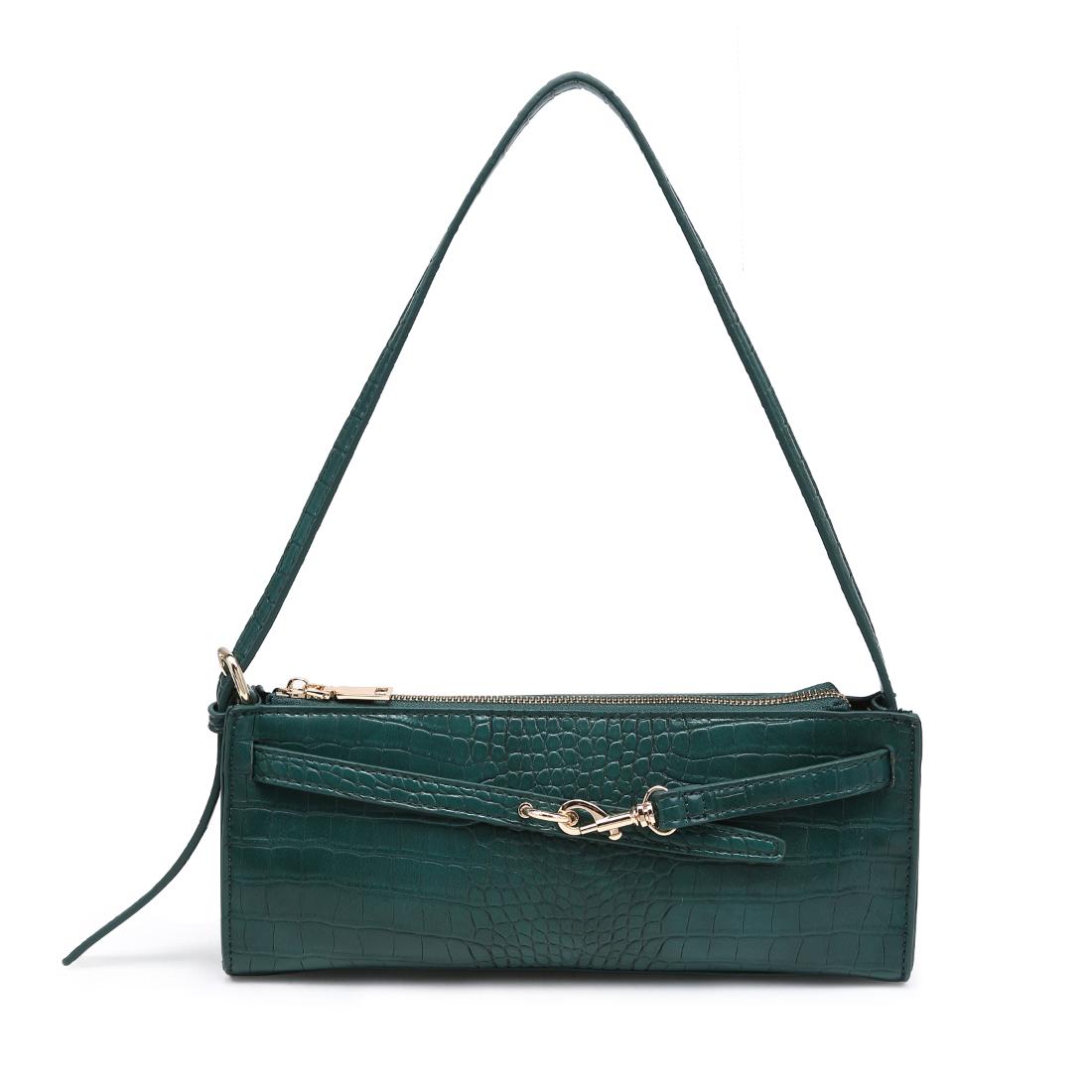 Urban Expressions Yaretzi - Croco Shoulder Bag 840504211058 View 1 | Emerald Croc