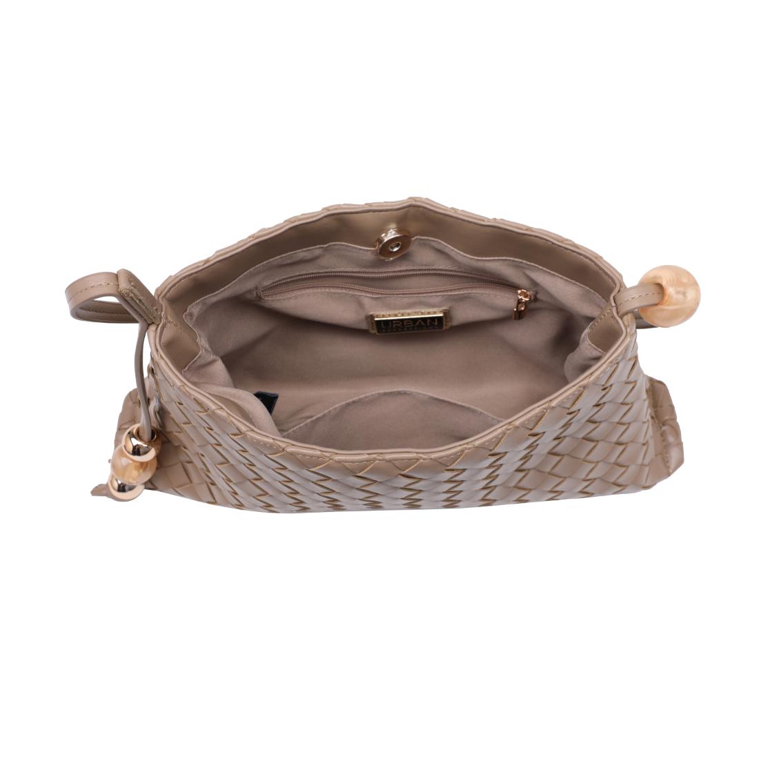Urban Expressions Romeo Shoulder Bag 840504214028 View 4 | Mushroom
