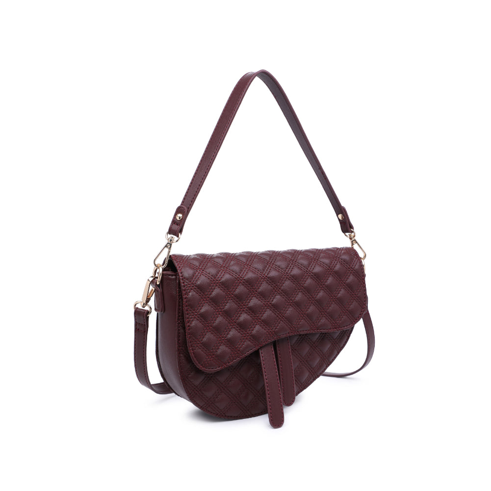 Woman wearing Chocolate Urban Expressions Lorena Baguette 818209011358 View 6 | Chocolate