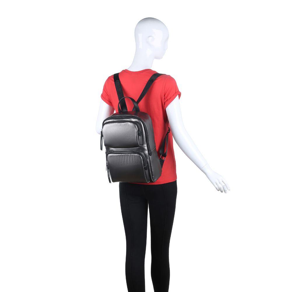 Product Image of Urban Expressions Braxton Backpack NA-840611166784 View 5 | Pewter