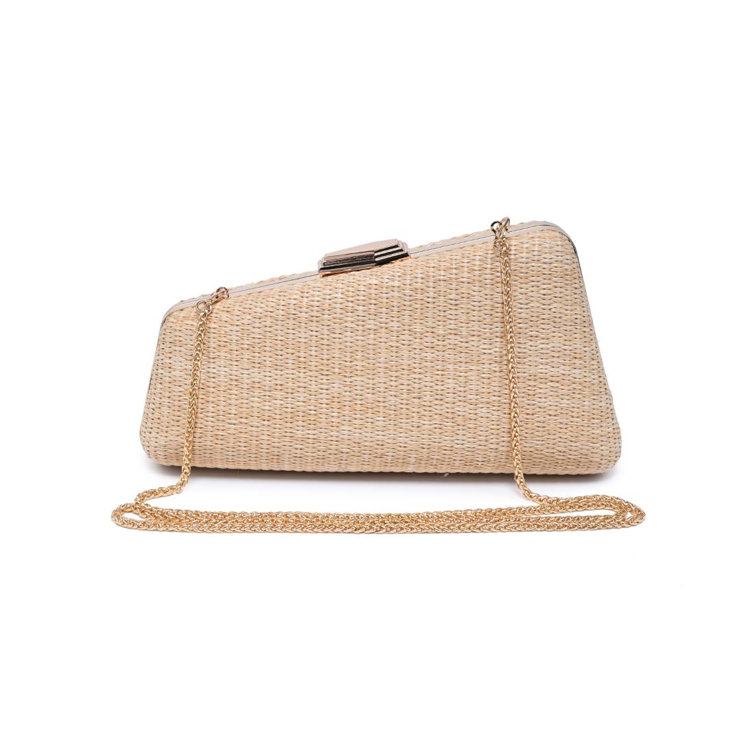 Urban Expressions Irene - Straw Asymmetrical Evening Bag 840504203022 View 7 | Natural