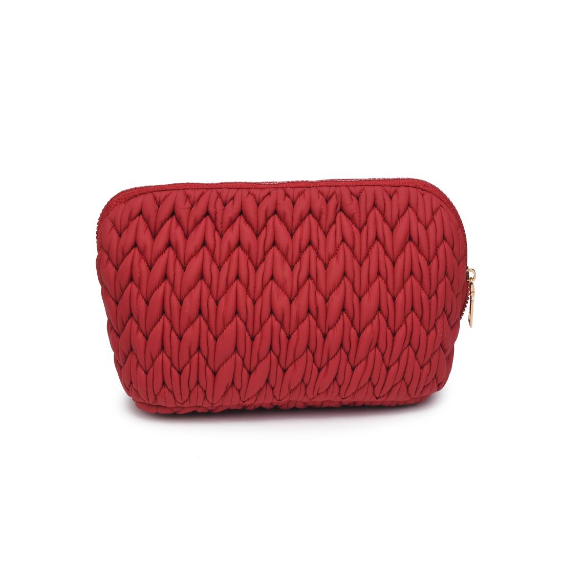 Urban Essentials Celisse Cosmetic & Travel Organizer Dome Pouch 840611197146 View 7 | Red