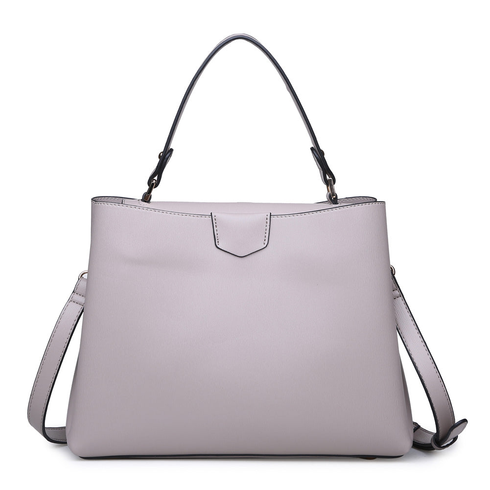 Woman wearing Taupe Urban Expressions Jessamy Tote NA-840611149329 View 5 | Taupe