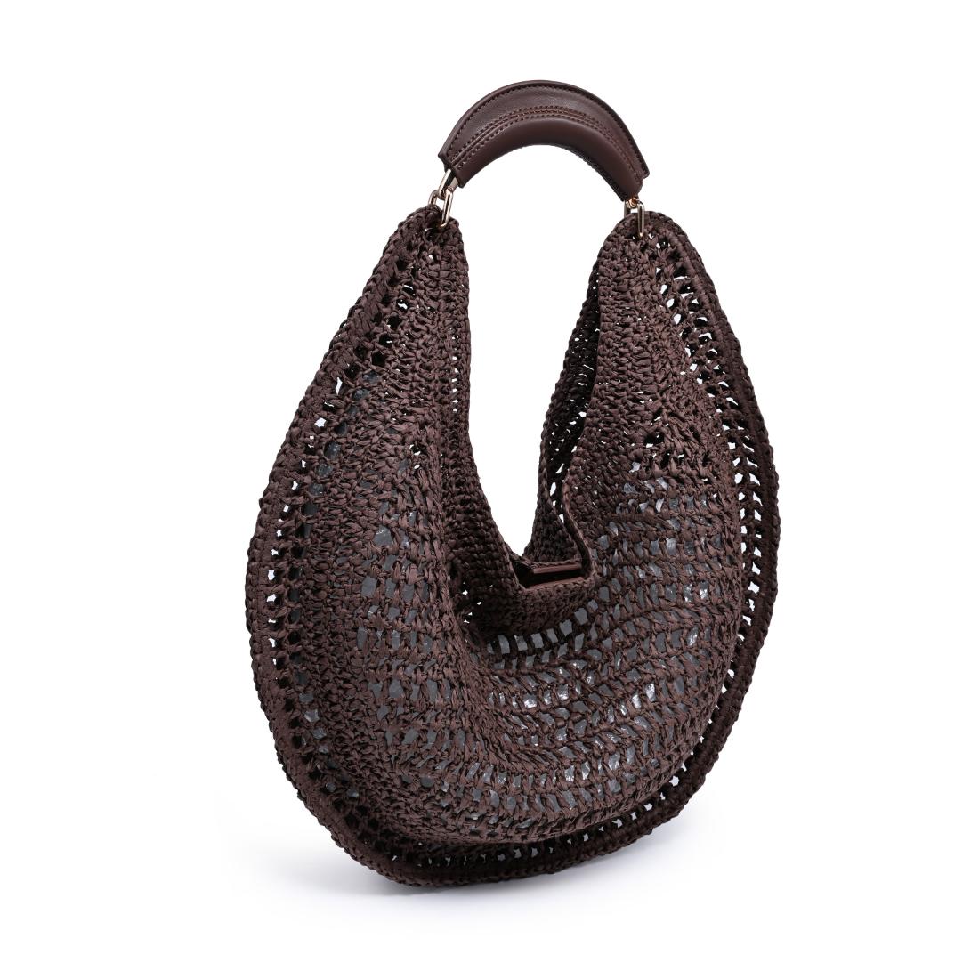 Woman wearing Chocolate Urban Expressions Camden Hobo 840504202995 View 6 | Chocolate
