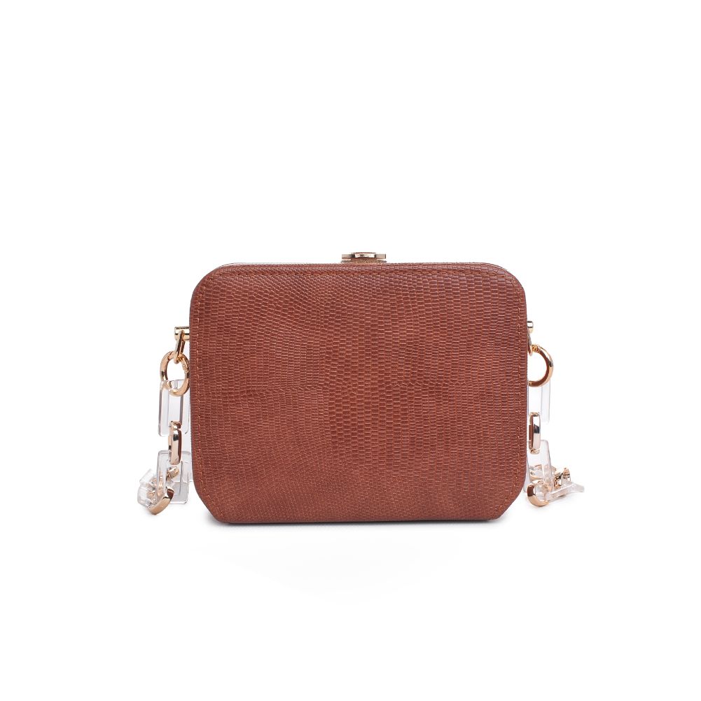 Product Image of Urban Expressions Gwen Lizard Evening Bag 840611173980 View 3 | Whisky