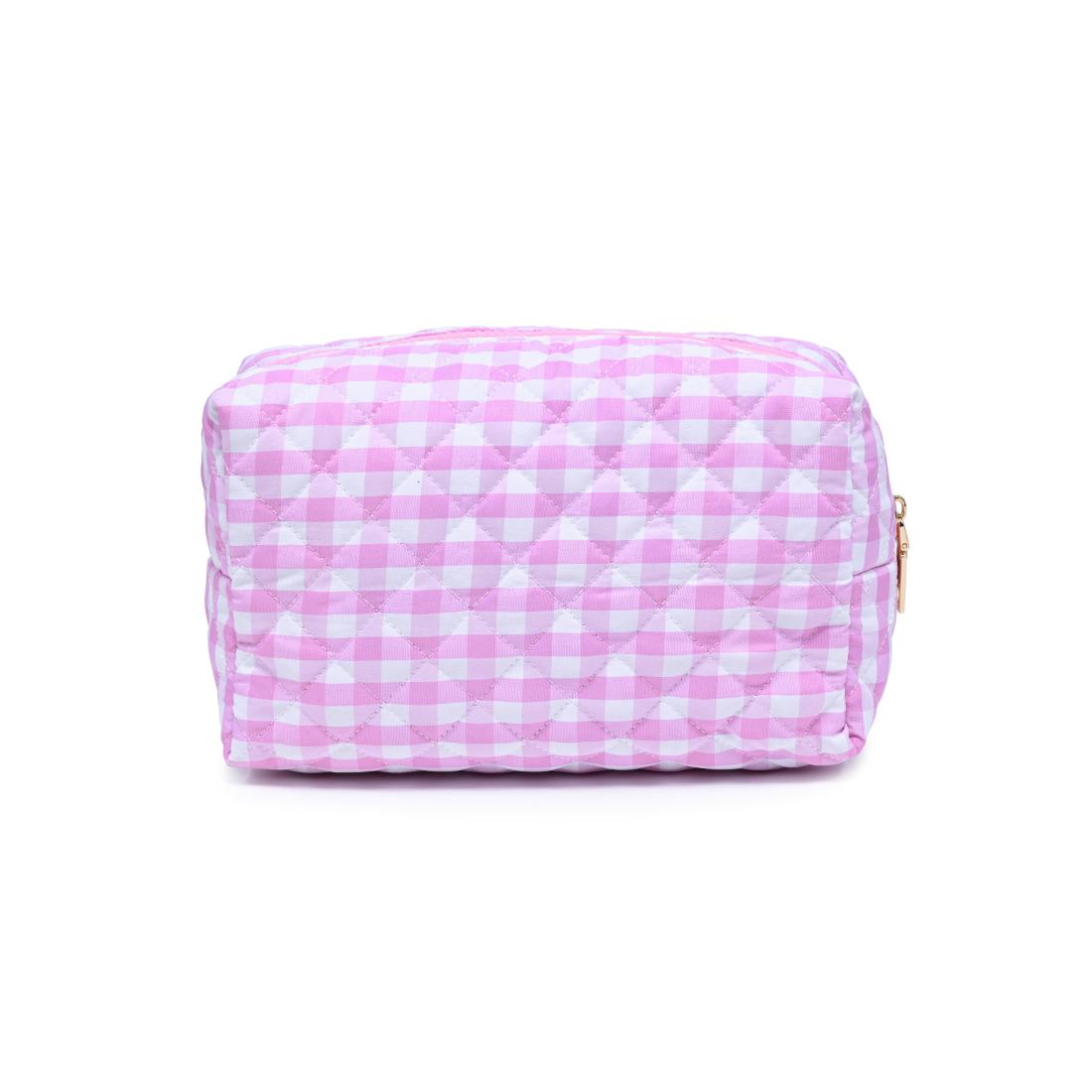 Urban Essentials Check Mate Cosmetic & Travel Organizer Pouch 840504209833 View 7 | Soft Pink