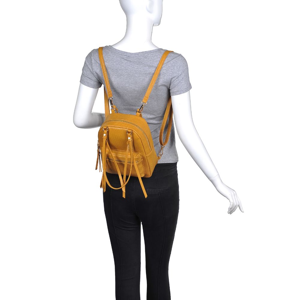 Product Image of Urban Expressions Watson Backpack 840611169259 View 5 | Mustard