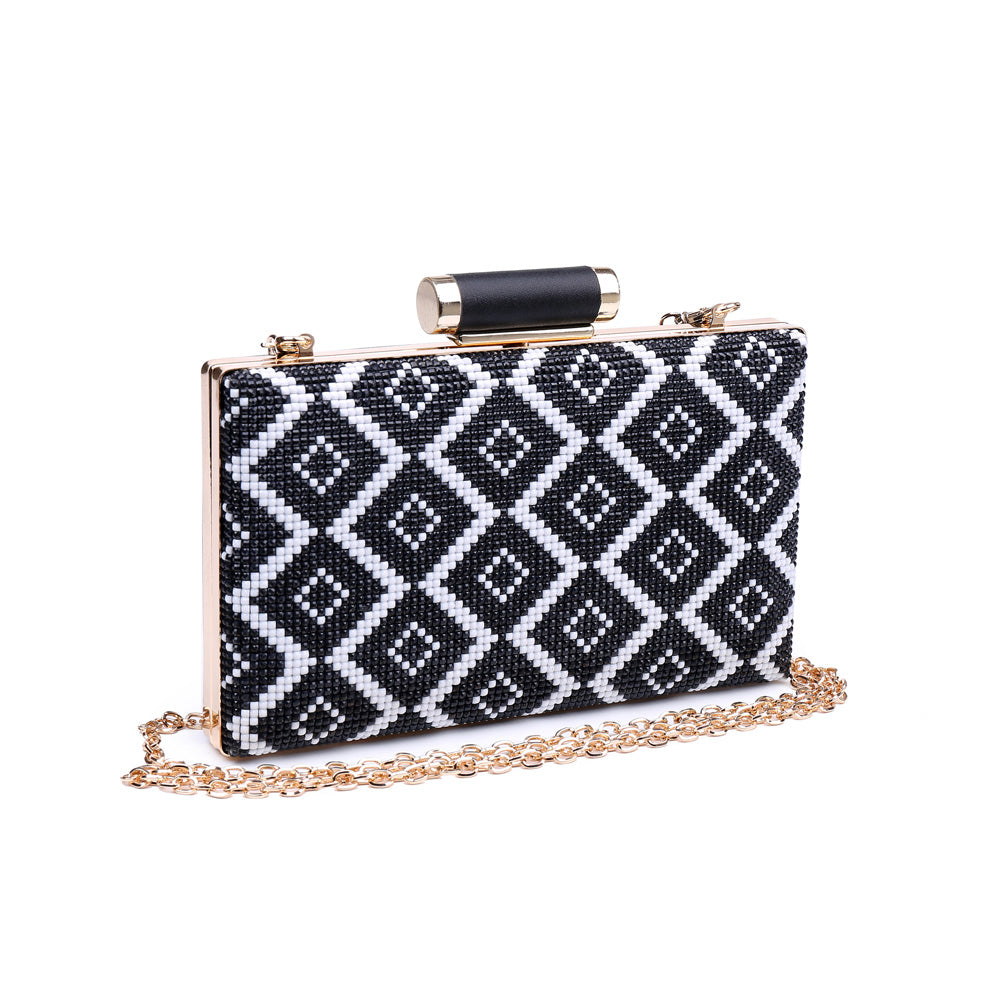 Product Image of Urban Expressions Bora Bora Evening Bag NA-840611161550 View 2 | Black White