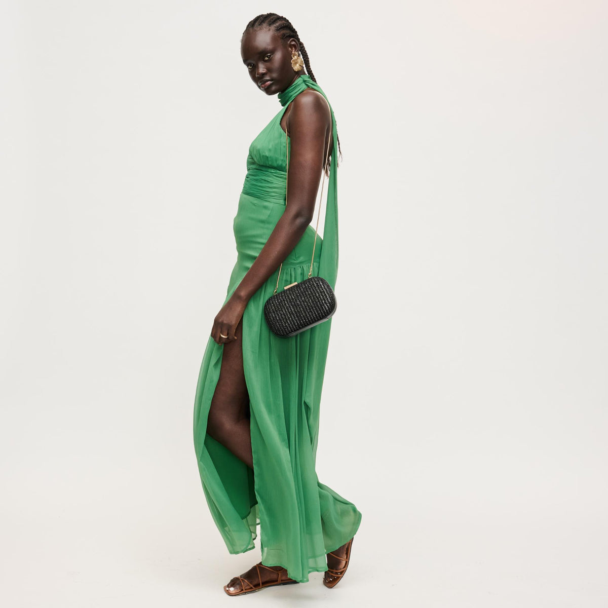 Woman wearing Black Urban Expressions Alix Evening Bag 840504206306 View 2 | Black