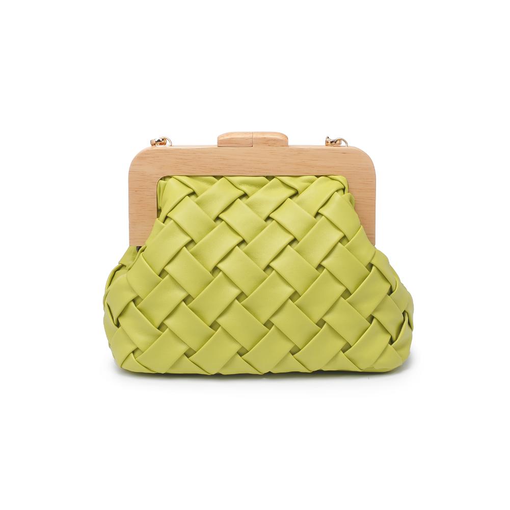 Woman wearing Citron Urban Expressions Matilda Clutch 840611192097 View 7 | Citron