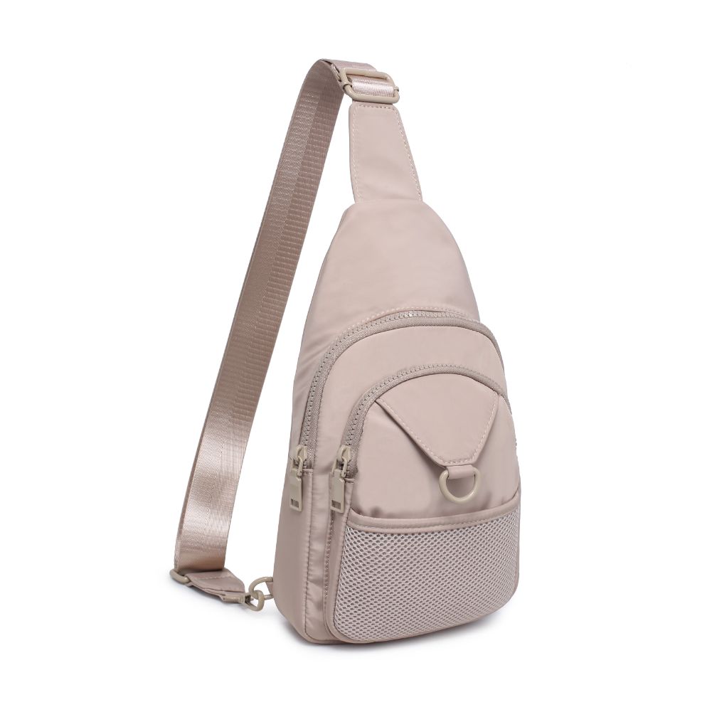 Woman wearing Natural Urban Expressions Walker - Nylon Sling Backpack 840611114396 View 6 | Natural