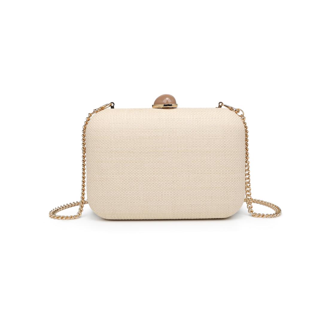 Woman wearing Ivory Urban Expressions Roley Evening Bag 840504208386 View 7 | Ivory