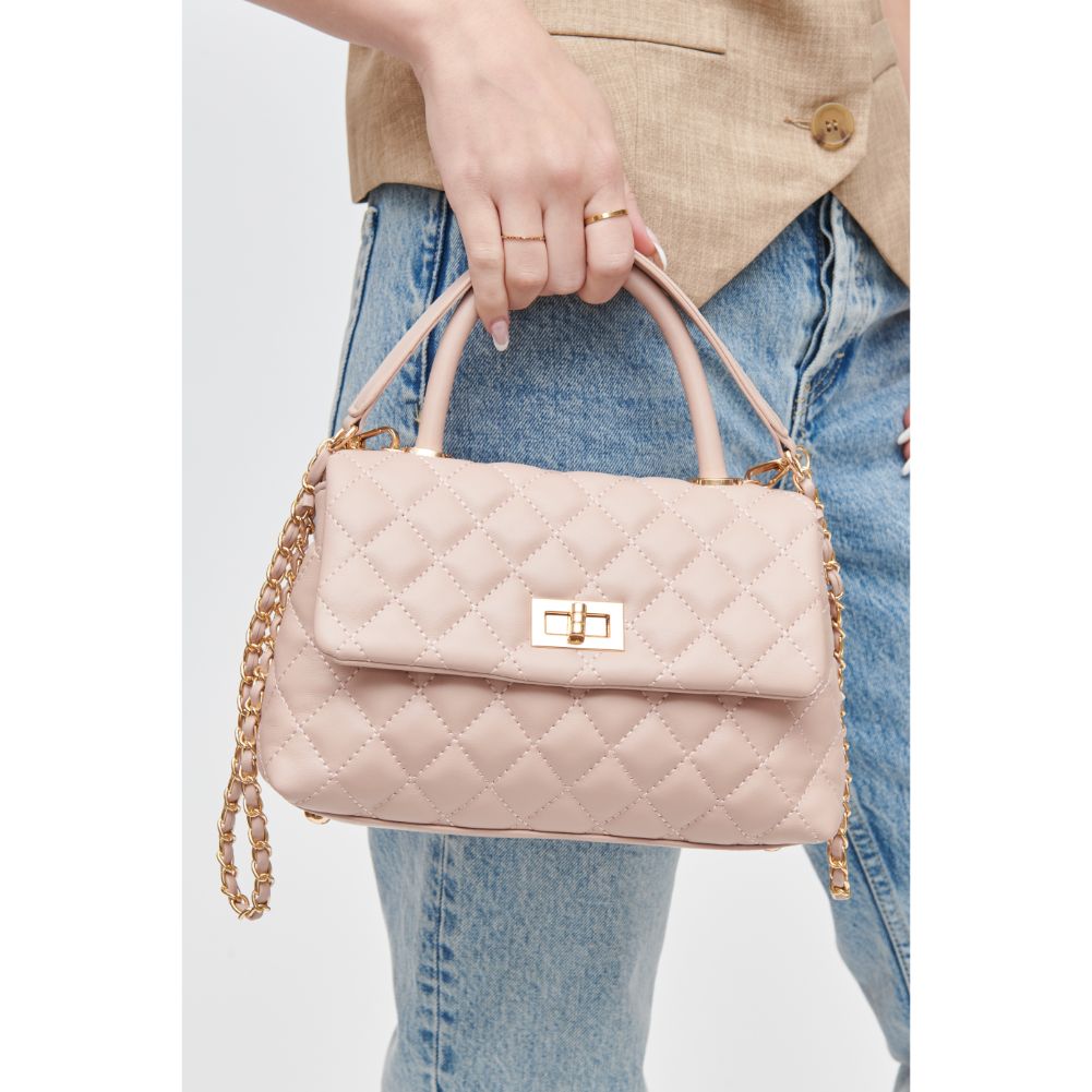 Woman wearing Natural Urban Expressions Cordelia - Quilted Crossbody 840611106360 View 1 | Natural