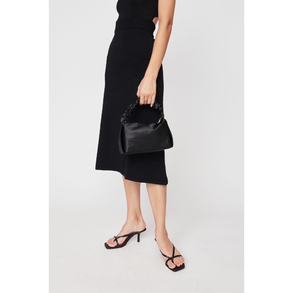 Woman wearing Black Urban Expressions Serenity Evening Bag 840611100702 View 2 | Black