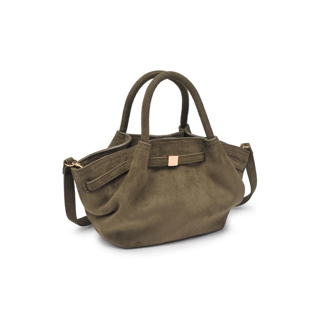Product Image of Urban Expressions Selena - Faux Suede Crossbody 840611199195 View 6 | Olive