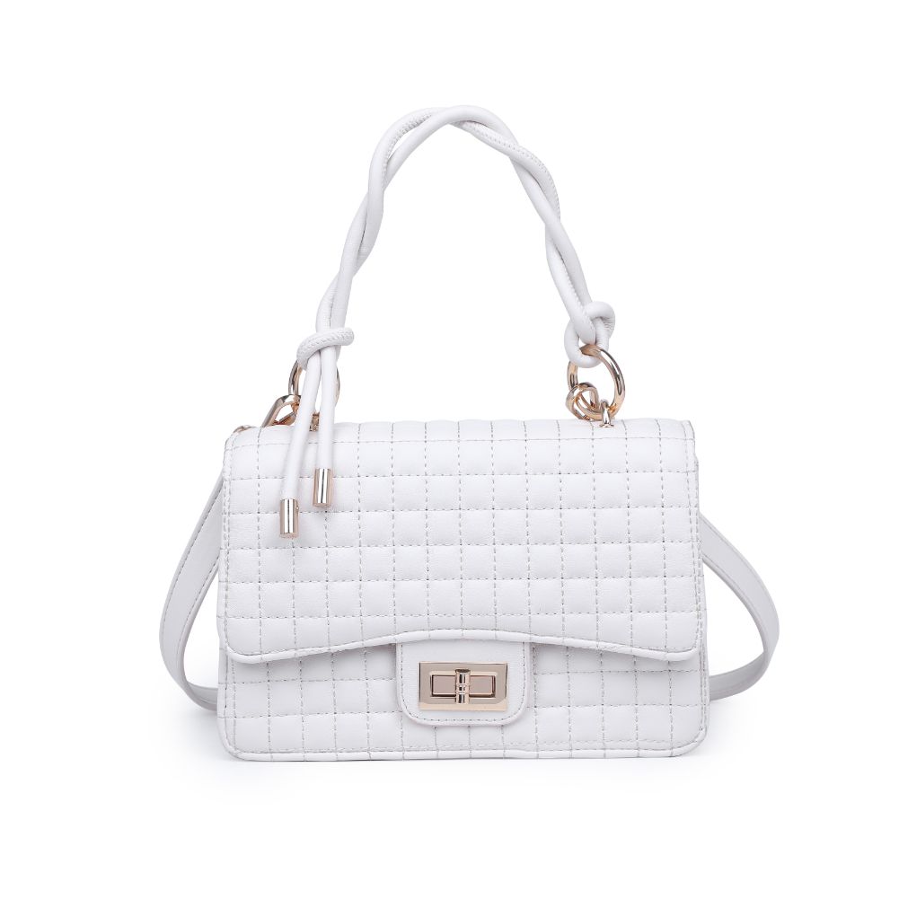 Woman wearing Oatmilk Urban Expressions Zoe Crossbody 840611115423 View 5 | Oatmilk