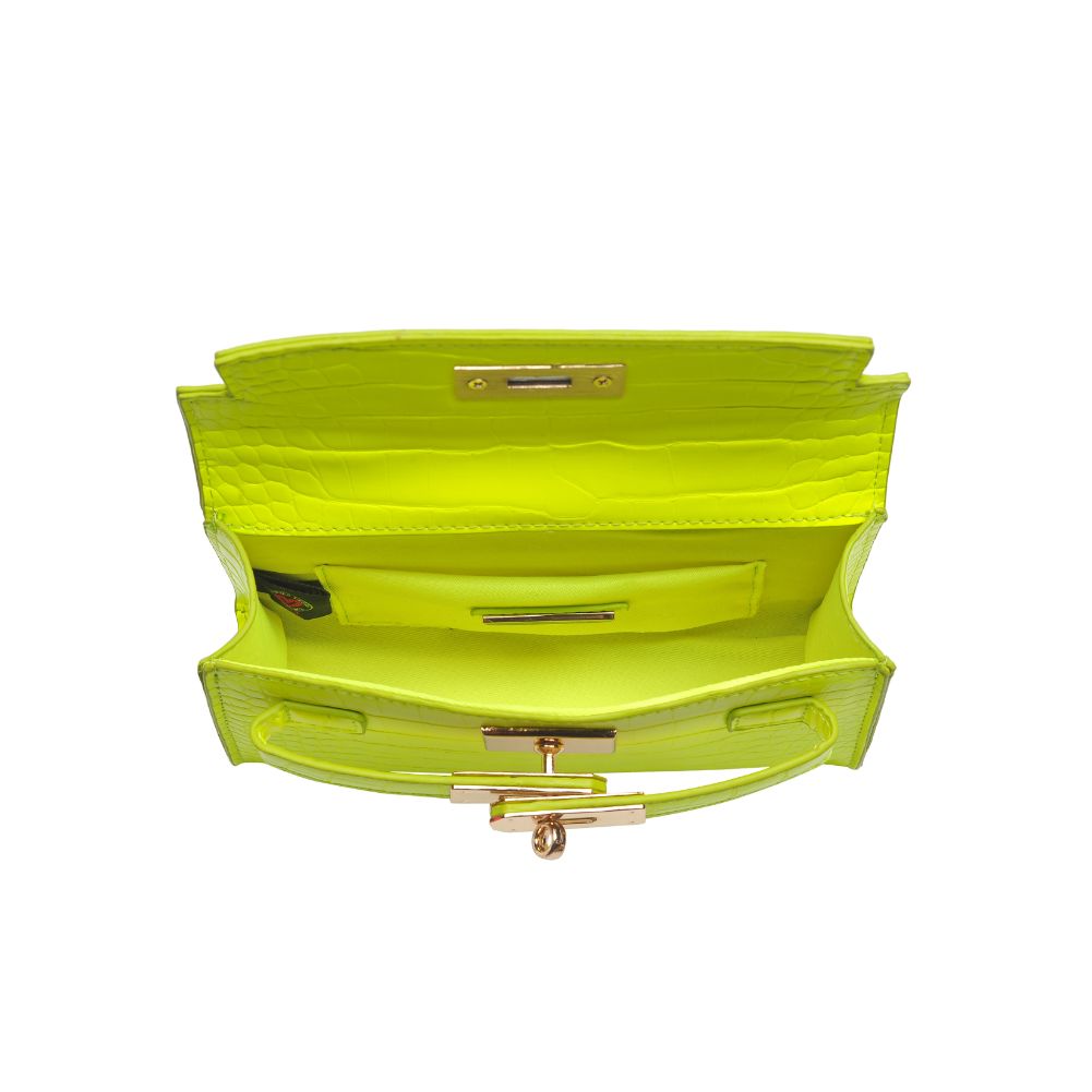 Product Image of Urban Expressions Georgina Croc Crossbody 840611171948 View 8 | Neon Yellow