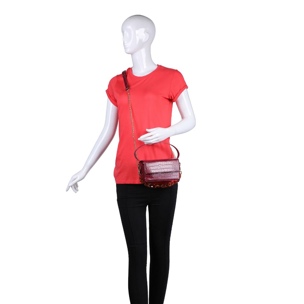 Product Image of Urban Expressions Mariah Clutch 840611165268 View 5 | Burgundy