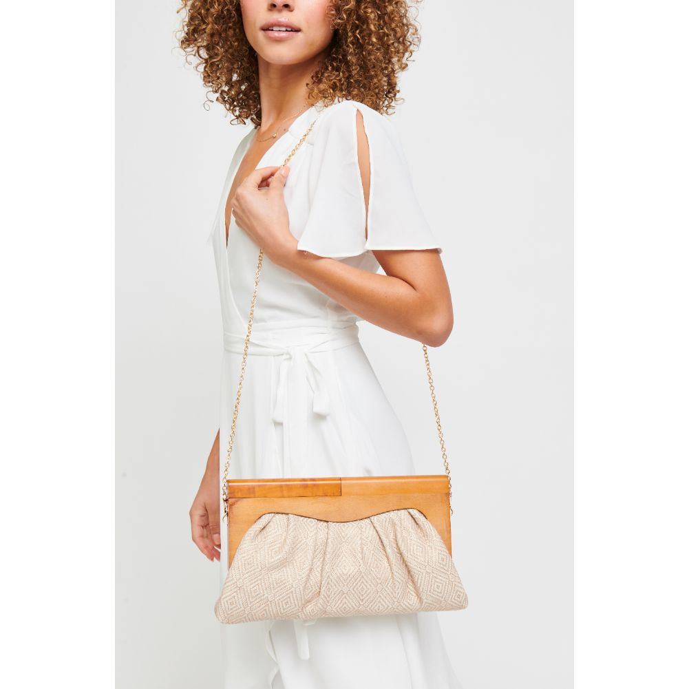 Woman wearing Natural Urban Expressions Calypso Clutch 840611182173 View 1 | Natural