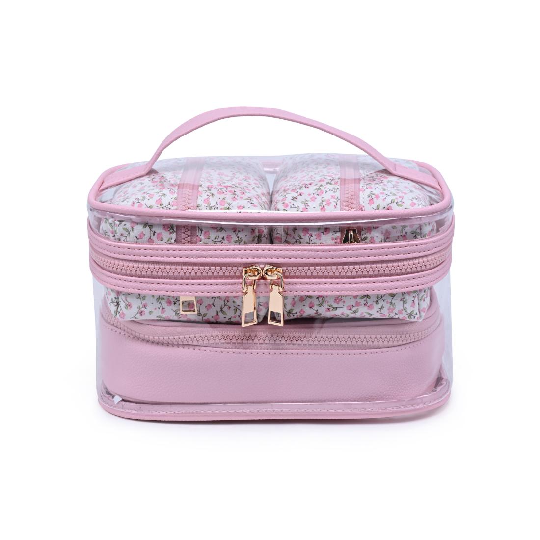 Urban Essentials Garden Glow - 4 Piece Train Case Set 840504215773 View 5 | Soft Blush Floral