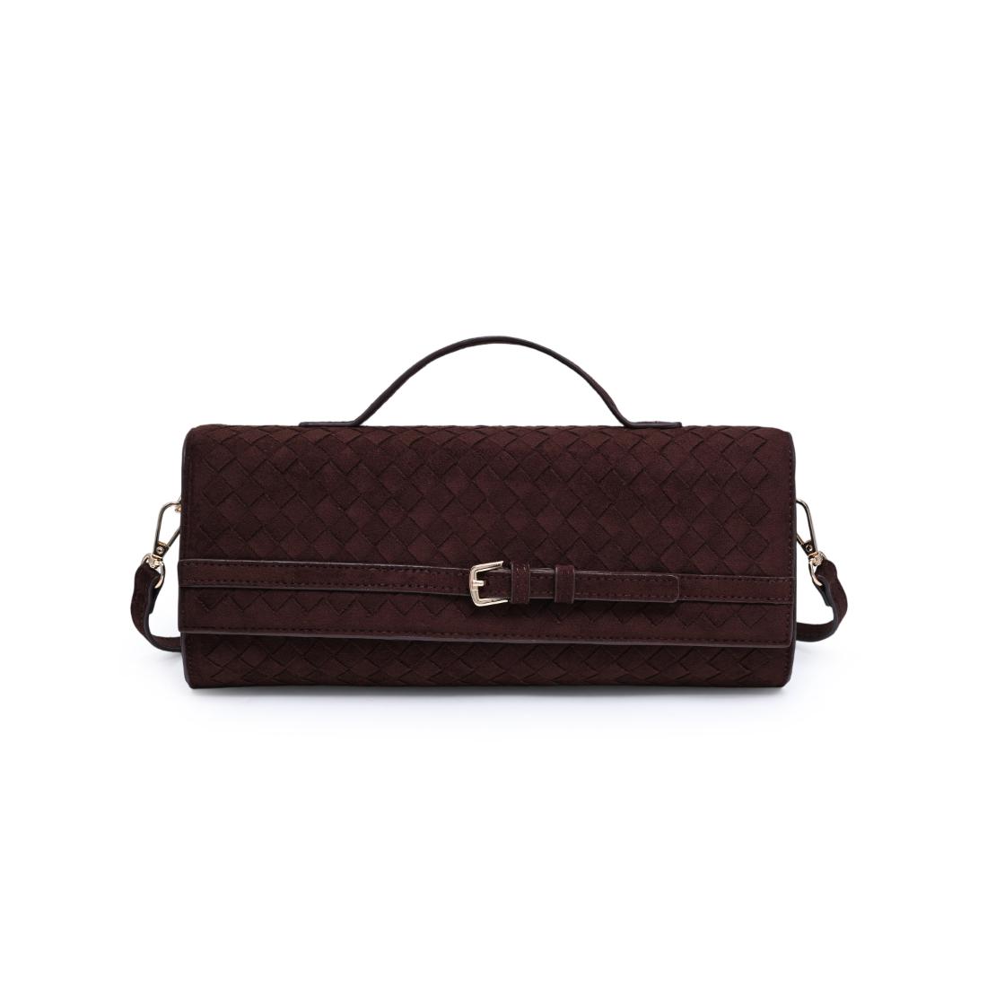 Urban Expressions Emerson - Faux Suede Woven Crossbody 840504215476 View 1 | Chocolate