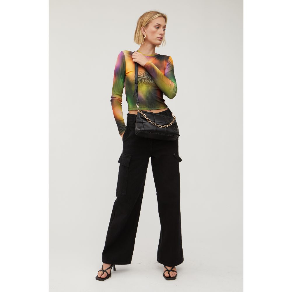 Woman wearing Black Urban Expressions Claudine Crossbody 840611113672 View 3 | Black