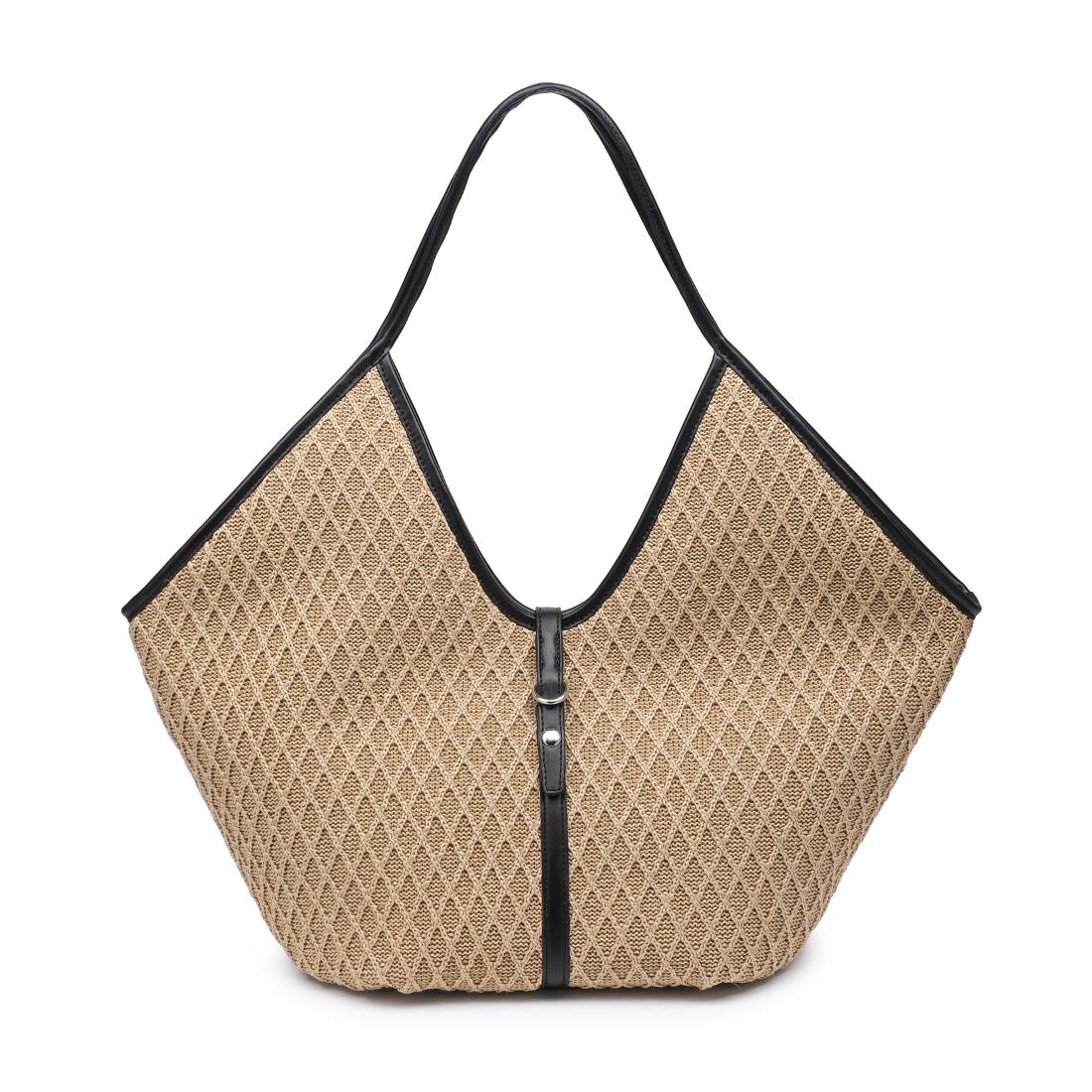 Woman wearing Natural Black Urban Expressions Cienna Tote 840504206412 View 5 | Natural Black