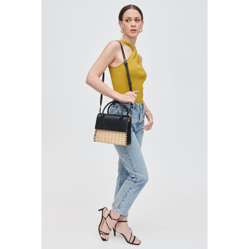 Woman wearing Black Urban Expressions Caspian Crossbody 840611106841 View 4 | Black