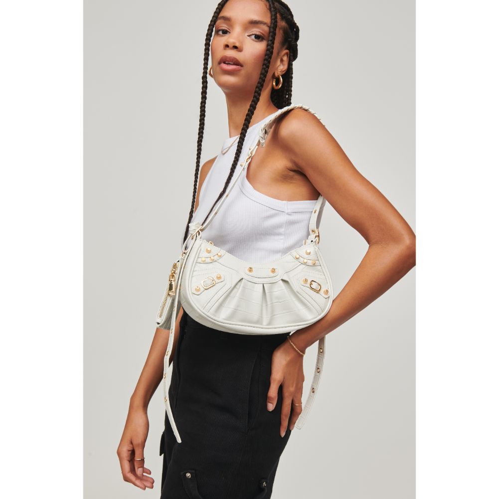 Woman wearing Black Urban Expressions Bellatrix Crossbody 840611104076 View 1 | Black