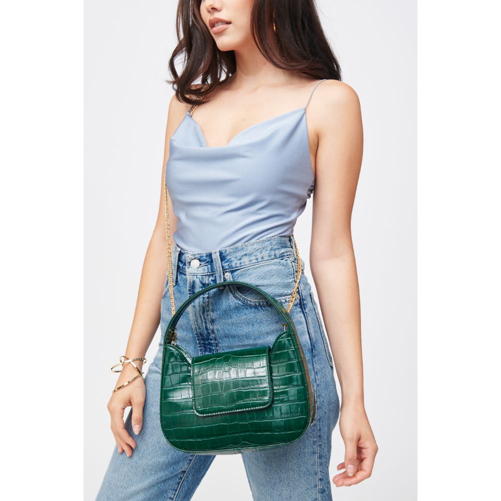 Woman wearing Forest Urban Expressions Esther Shoulder Bag 840611183460 View 2 | Forest