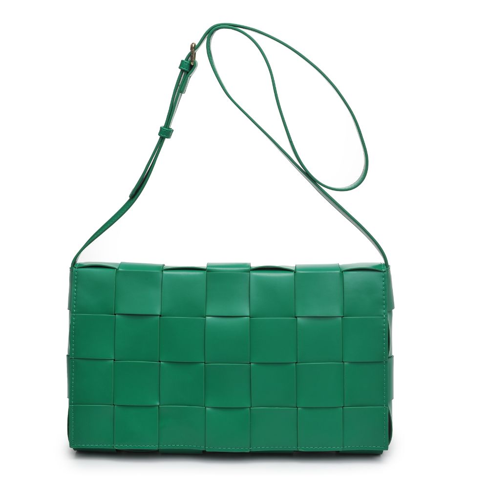 Product Image of Urban Expressions Olga - Woven Crossbody 818209019309 View 5 | Kelly Green