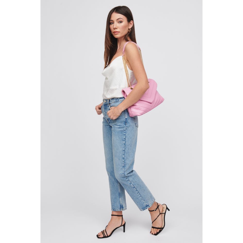 Woman wearing Carnation Urban Expressions Ivy Crossbody 818209018456 View 3 | Carnation