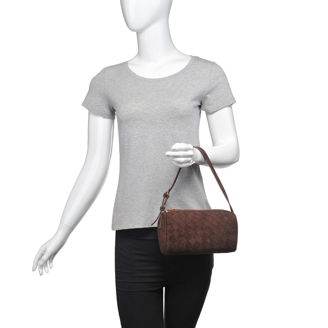 Product Image of Urban Expressions Rose Shoulder Bag 840611199409 View 5 | Chocolate
