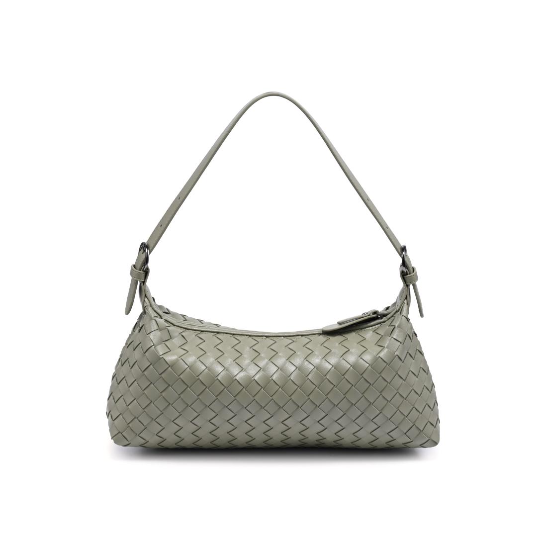 Woman wearing Sage Urban Expressions Audrey Shoulder Bag 840504204074 View 7 | Sage