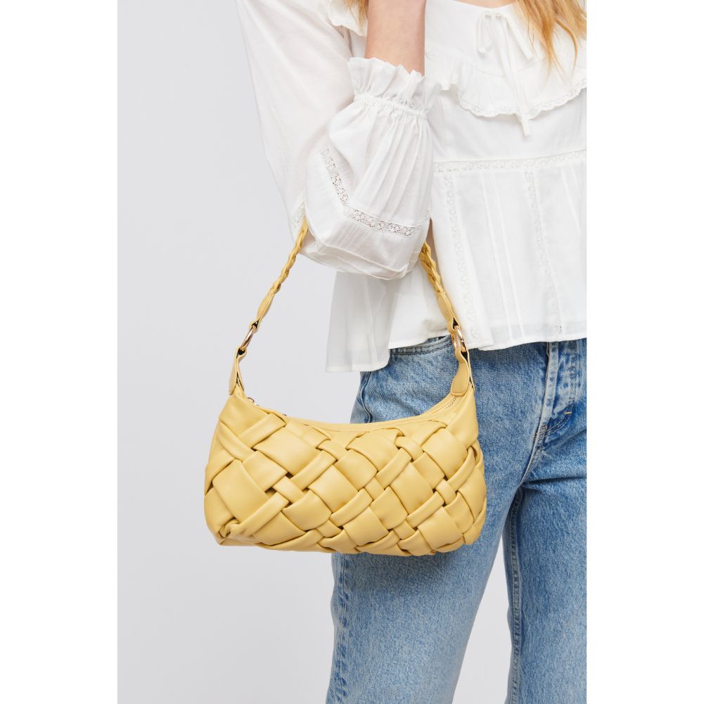 Woman wearing Lemon Urban Expressions Paulette Baguette 818209016445 View 4 | Lemon