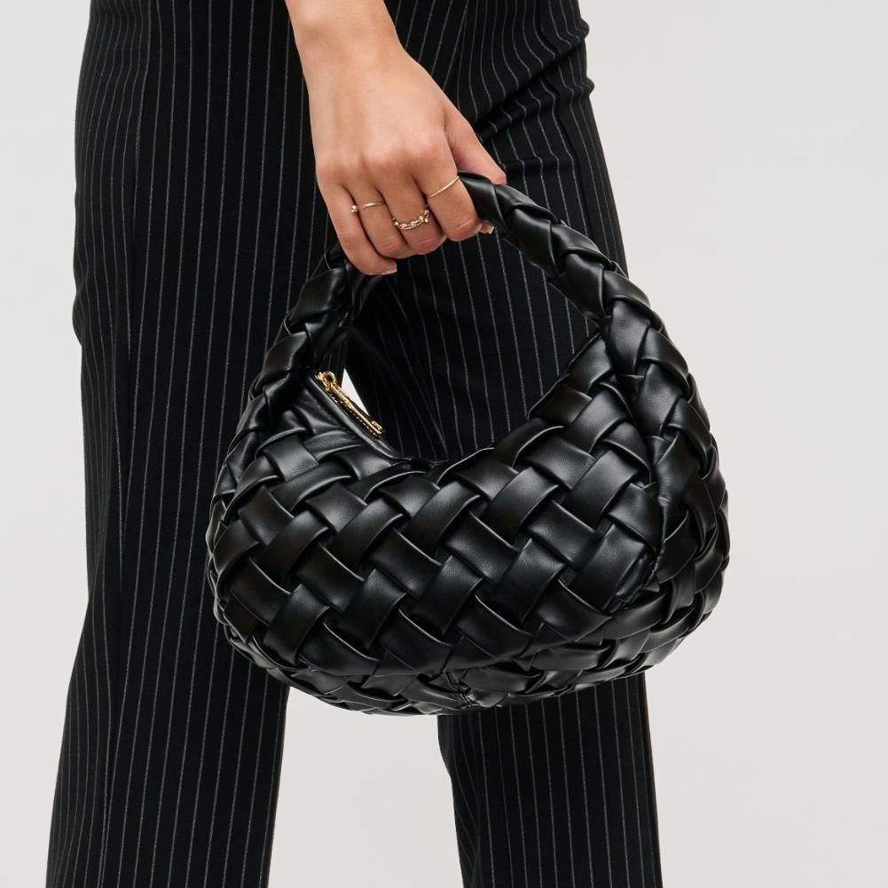 Woman wearing Black Urban Expressions Noreen Clutch 840611193650 View 4 | Black