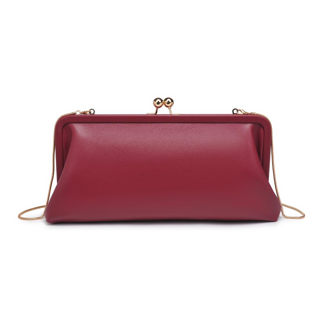 Product Image of Urban Expressions Kristin Clutch 840611198426 View 7 | Burgundy
