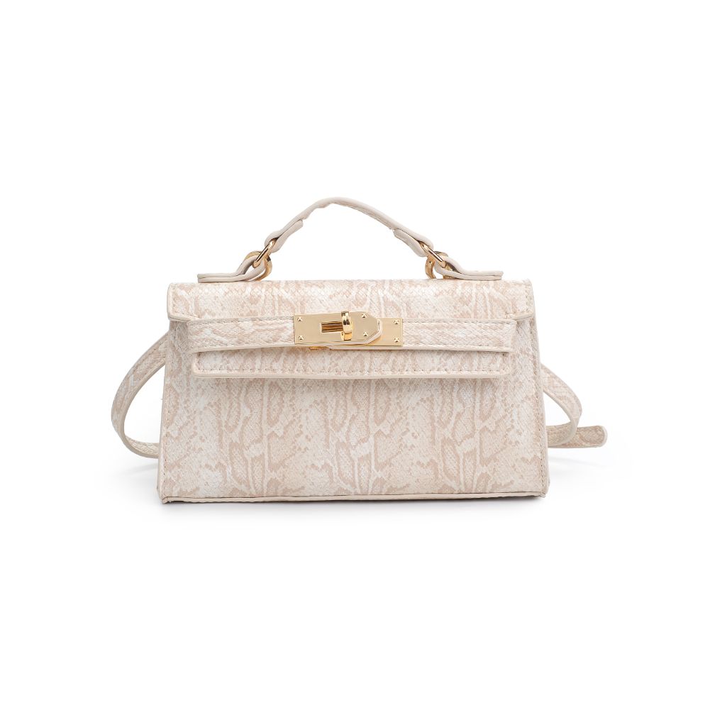 Product Image of Urban Expressions Georgina Snake Crossbody 840611171962 View 5 | Cream