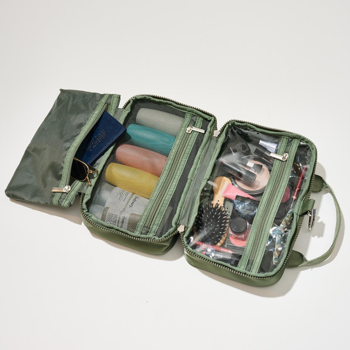 Woman wearing Sage Urban Expressions Journey Keeper Travel Organizer 840611195401 View 1 | Sage