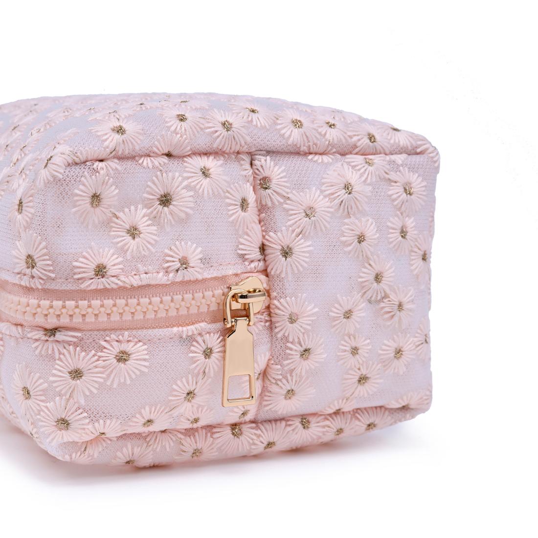 Urban Essentials Daisy Chain Cosmetic & Travel Organizer Pouch 840504207501 View 8 | Pink