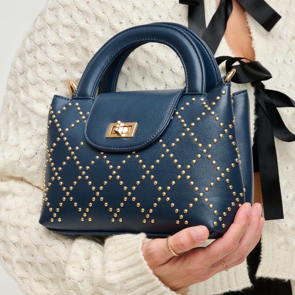 Woman wearing Midnight Urban Expressions Lucianna Crossbody 840611134950 View 4 | Midnight