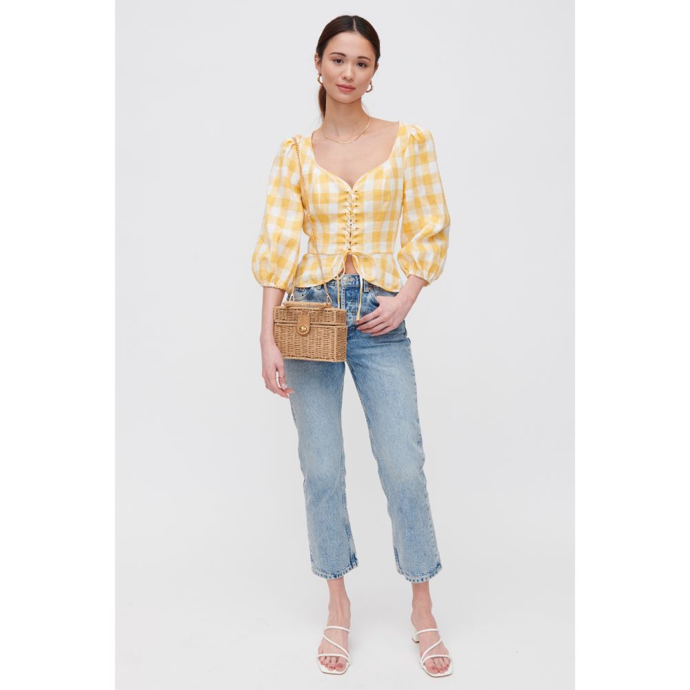 Woman wearing Natural Urban Expressions Whimsy Crossbody 840611118516 View 3 | Natural