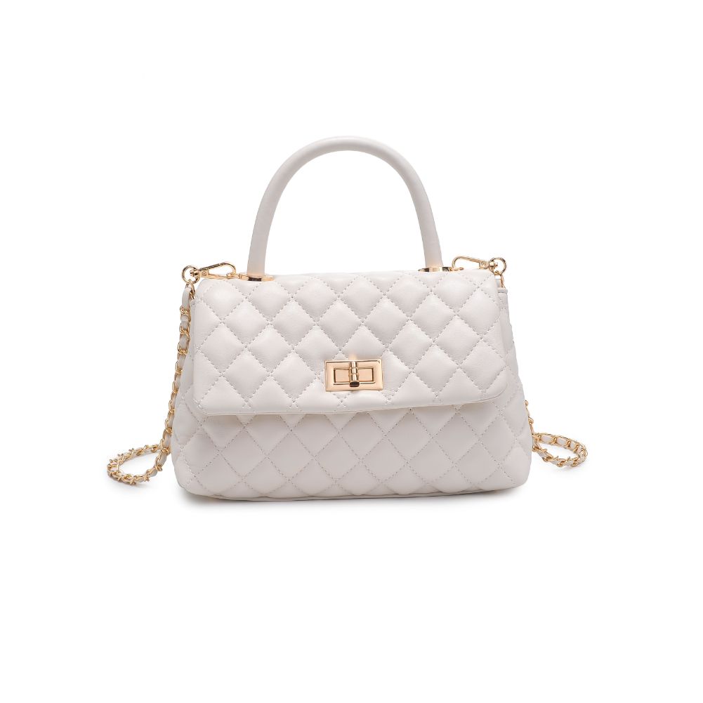 Woman wearing Oatmilk Urban Expressions Cordelia - Quilted Crossbody 840611106339 View 5 | Oatmilk