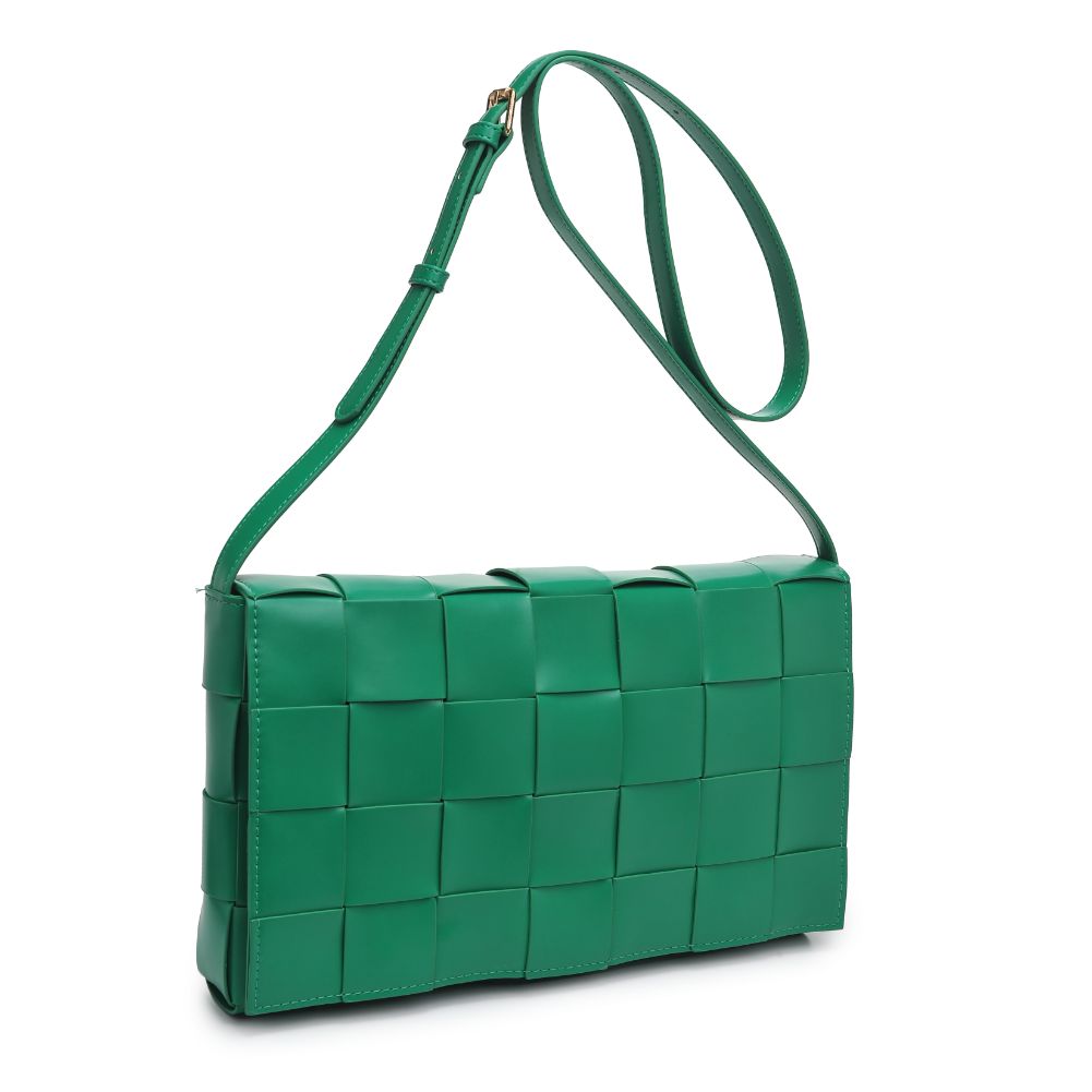 Product Image of Urban Expressions Olga - Woven Crossbody 818209019309 View 6 | Kelly Green