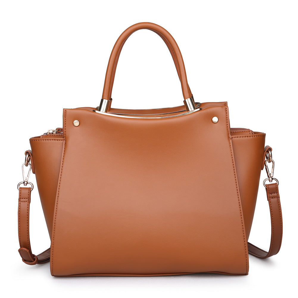 Product Image of Urban Expressions Greyson Satchel NA-840611149732 View 1 | Tan