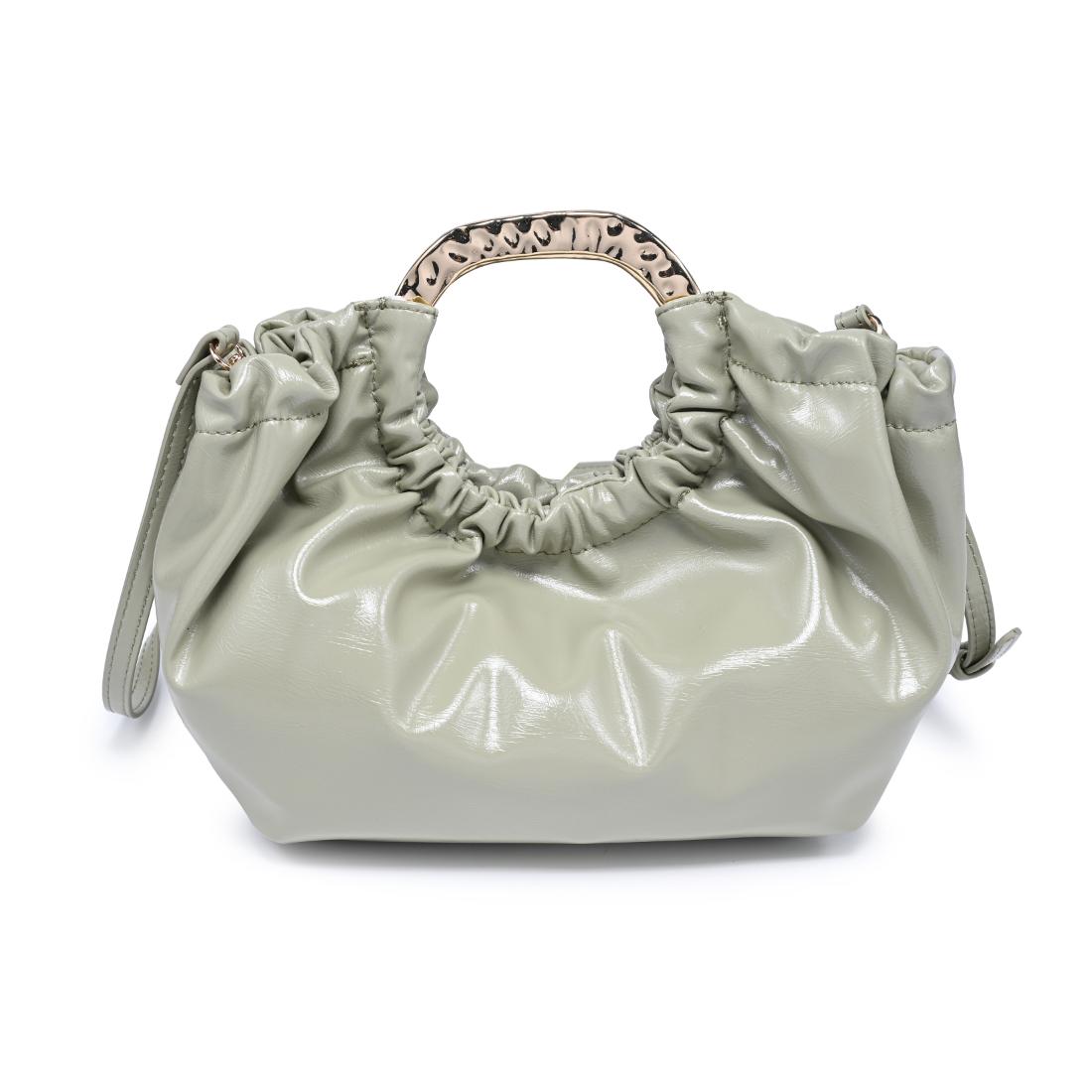 Woman wearing Sage Urban Expressions Myles Crossbody 840504204739 View 7 | Sage