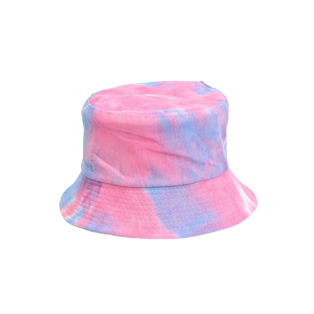 Product Image of Urban Expressions Tie Dye Bucket Hat Bucket Hat 840611182210 View 2 | Blue Pink